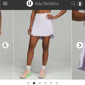 Lululemon Hotty Hot High-Rise Skirt *Long Pastel Blue Size 6 NWT